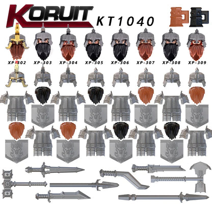 MOC Elfų Karžygiai Thranduil su Megaloceros - LOTR Viduramžių Konstruktorius