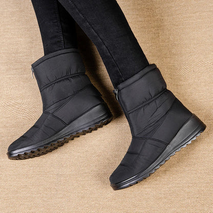 Moteriški Žieminiai Vandeniui Atsparūs Sniego Batai - Šilti su Pleištinės Formos Padu