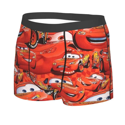 Vyriškos Boxer Briefs - Lightning McQueen Cars Galaxy Linksmi Dizainai