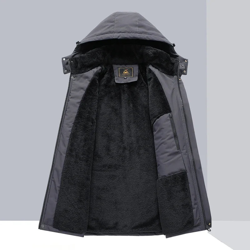 Vyriška Žieminė Striukė  - Vandeniui Atspari su Kailiuku