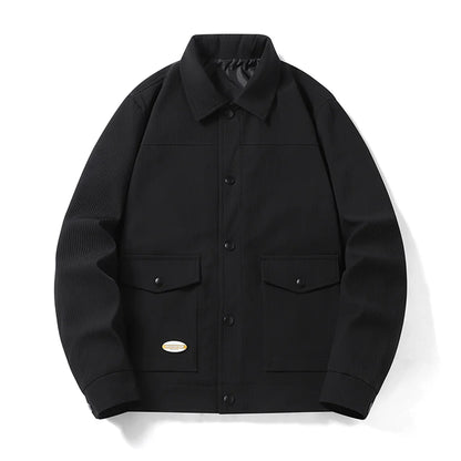 Vyriška Madinga Striukė Korėjiečių Stiliaus - Denim Imitacijos Striukė Pavasariui-Rudeniui-Žiemai