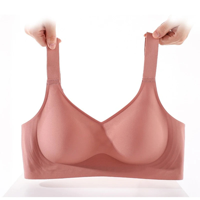 Moteriška Sportinė Liemenėlė be Kauliukų - Besiūlis Joga Liemenėlė su Minkštu Palaikymu