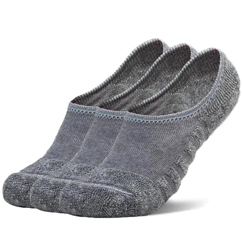 Vyriškos Kojinės 5 Poros - Trumpos Nematomas Anti-Slip - Medvilnė Sport