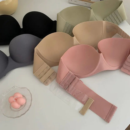 Liemenėlė Be Petnešų su Pratęsimu - Seksualus Strapless Bra Be Metalinių Lankelių