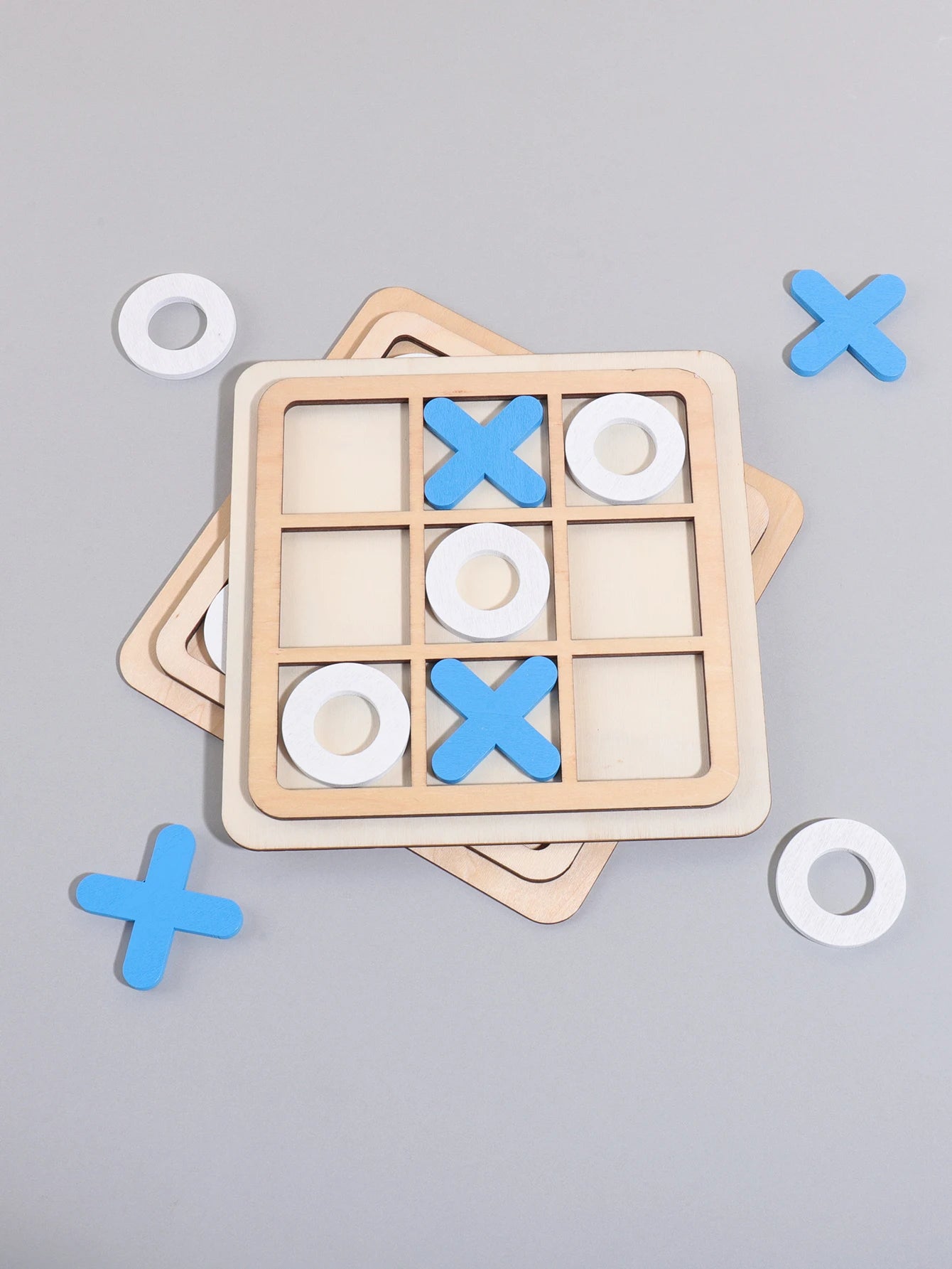 Medinis Kryžiukų-Nuliukų Žaidimas (Tic-Tac-Toe) - Edukacinė Stalo Žaidimas Vaikams