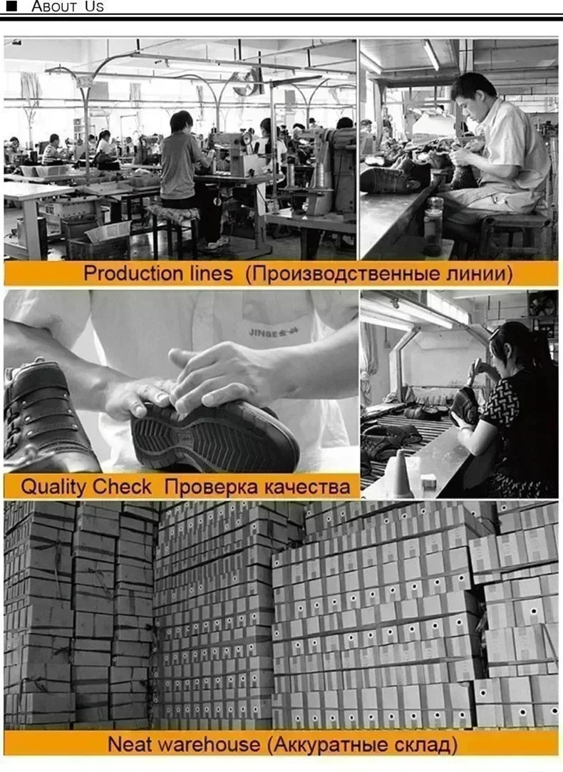 Winter Mens Boots Leather Mens Snow Boots Plush Warm Work Boots Outdoor Hiking Climbing Shoes Waterproof Non-slip Ankle Boots