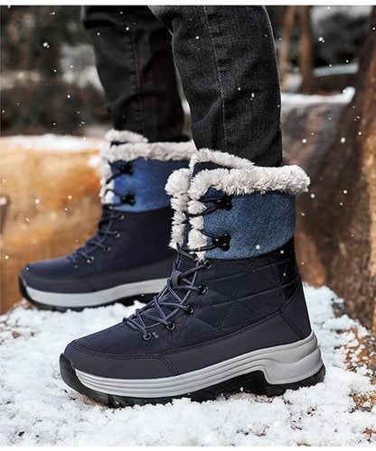 Vyriški Universalūs Žieminiai Batai - Vandeniui Atsparūs Odiniai Combat/Motociklo Batai