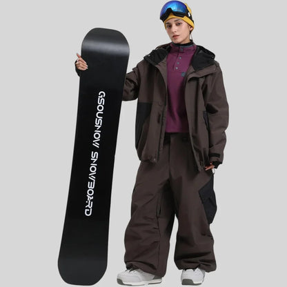 Slidinėjimo Striukė  - Vandeniui Atspari Snowboard Striukė su Gobtuku