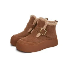 Žieminiai Sniego Batai Moterims  - Natūrali Oda - Šilti su Flisinė Pamušalu
