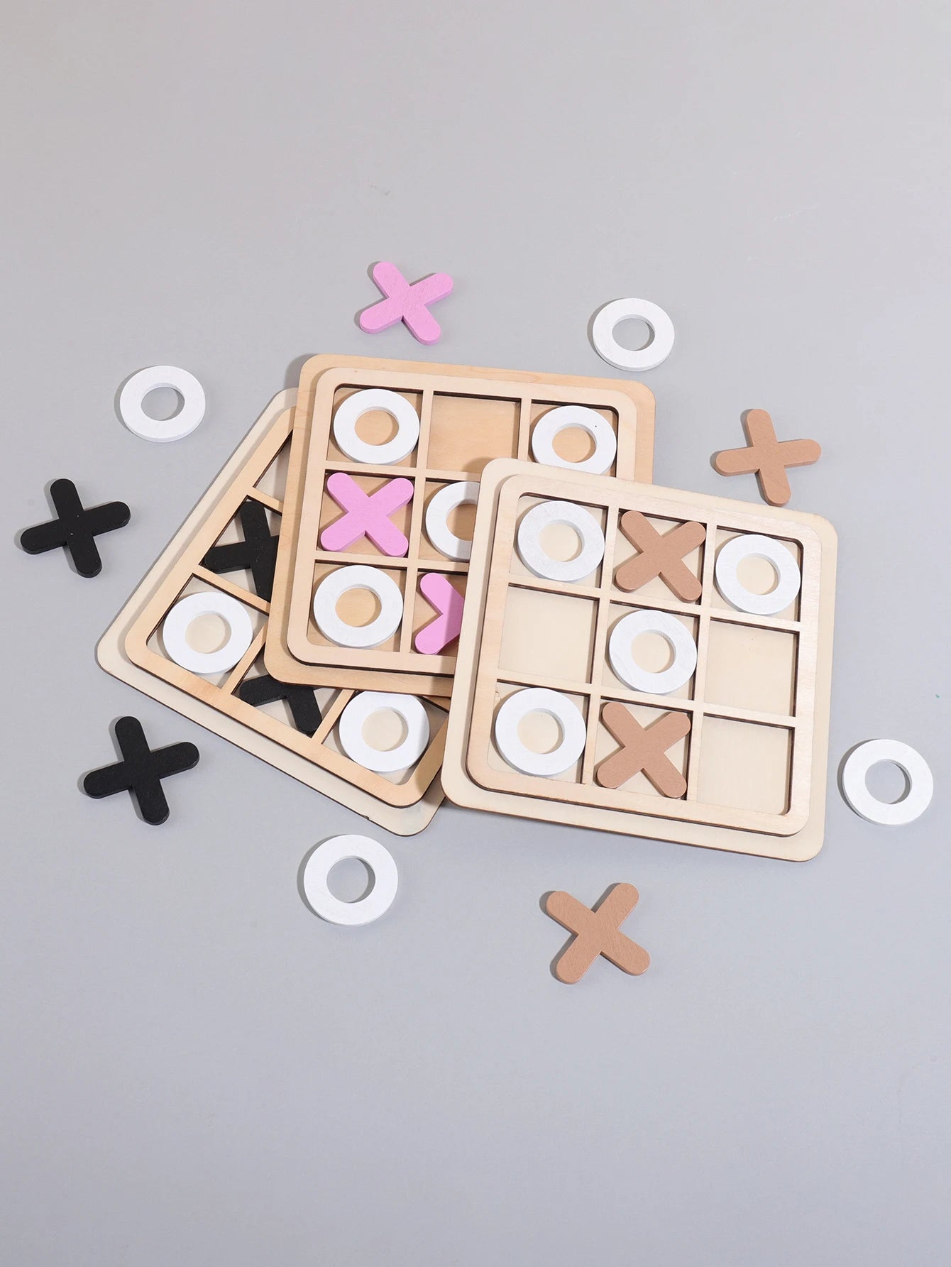 Medinis Kryžiukų-Nuliukų Žaidimas (Tic-Tac-Toe) - Edukacinė Stalo Žaidimas Vaikams