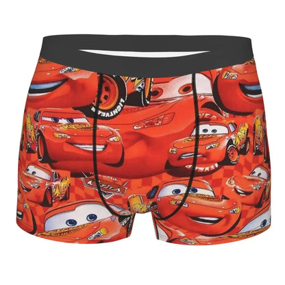 Vyriškos Boxer Briefs - Lightning McQueen Cars Galaxy Linksmi Dizainai