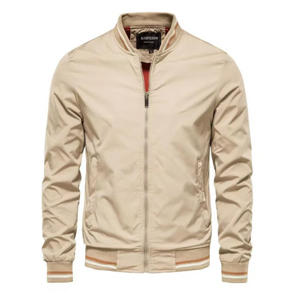 Vyriška Slim Fit Striukė - Rudeninė Vėjo Neperpučiama Stilinga Striukė