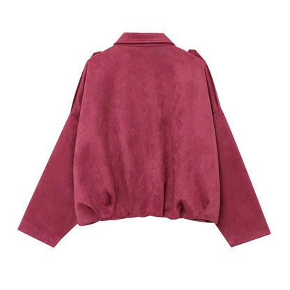 Moteriškas Paltas - Stilingas Rudens Žiemos Švarkas Moterims Laisvo Kirpimo