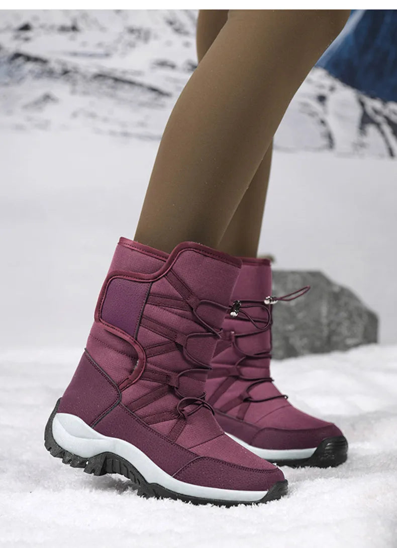 Vyriški Žieminiai Batai - Vandeniui Atsparūs su Kailiuku Žygiams ir Darbui