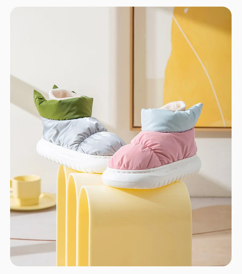 Moteriški Žieminiai Batai - Šilti Sniego Batai su Pūkiniu Pamušalu