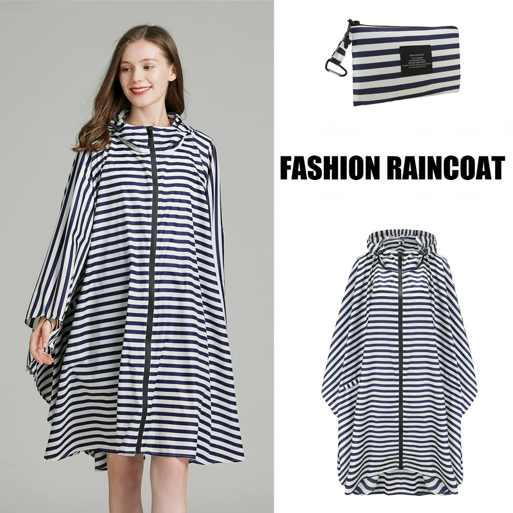 Moteriškas Lietpaltis Poncho XXL - Lengvas Kvėpuojantis Nepermirkstantis Apsiaustas