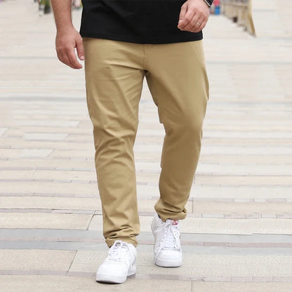 Vyriškos Kelnės - Tiesus Kirpimas Medvilnė - Khaki Juodos