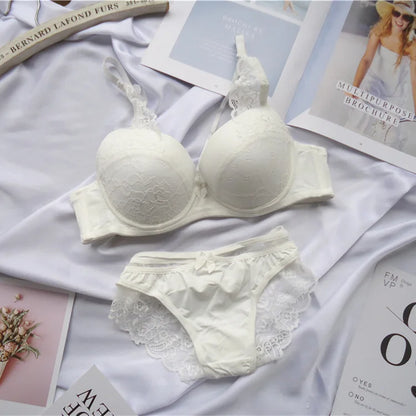 Moterų Seksualus Nėrinių Liemenėlė - Push-Up Bralette Kvėpuojantis Komplektas