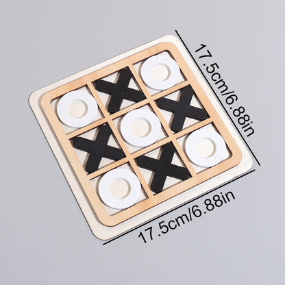 Medinis Kryžiukų-Nuliukų Žaidimas (Tic-Tac-Toe) - Edukacinė Stalo Žaidimas Vaikams
