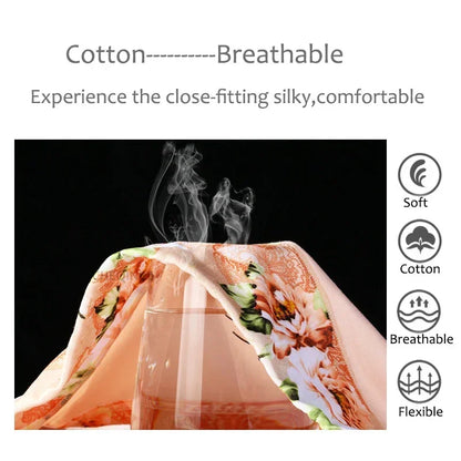 Moterų Apatiniai  - Aukšta Liemena Gėlių Raštas - Medvilnė Seamless