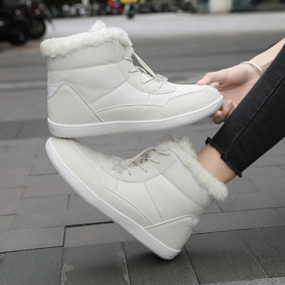 Žieminiai Barefoot Batai Moterims - Šilti Sniego Batai su Pliušu - Vandeniui Atsparūs