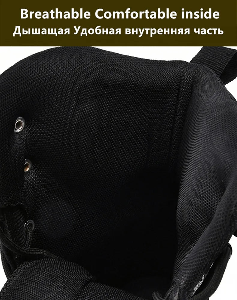 Vyriški Universalūs Žieminiai Batai - Vandeniui Atsparūs Odiniai Combat/Motociklo Batai