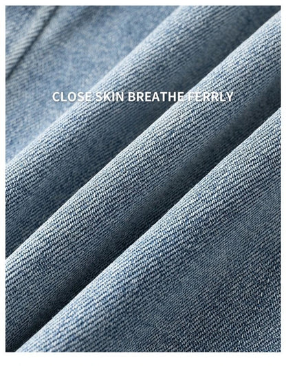 Vyriški Baggy Džinsai - Madingi Laisvo Kirpimo Denim Kelnės Gatvės Stiliui Korėjietiška Mada