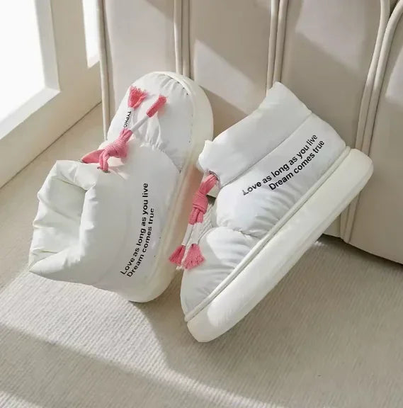 Moteriški Žieminiai Batai - Šilti Sniego Batai su Pūkiniu Pamušalu