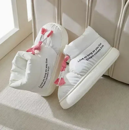 Moteriški Žieminiai Batai - Šilti Sniego Batai su Pūkiniu Pamušalu