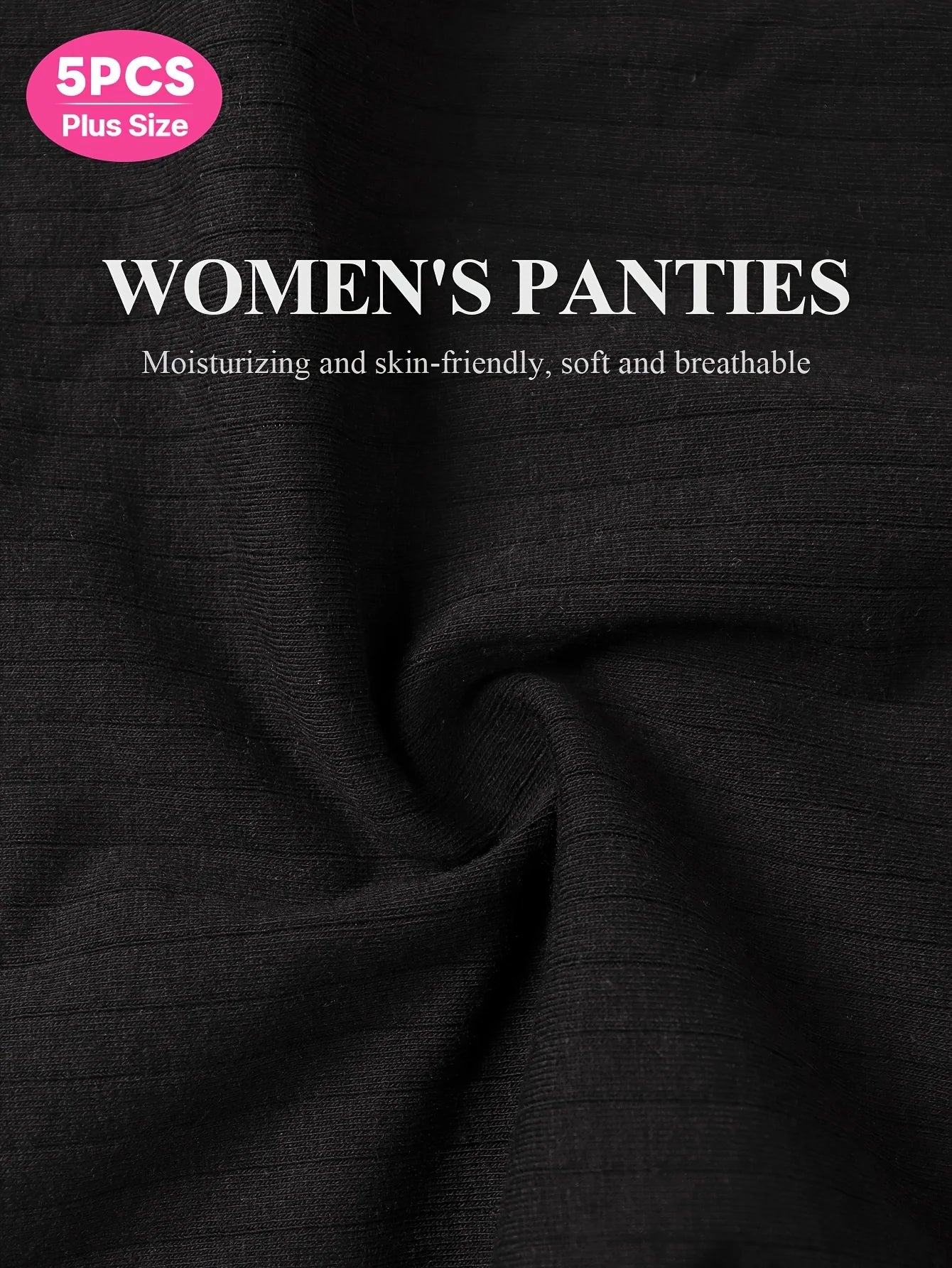 Moteriškos Kelnaitės 5 Vnt. Komplektas - Vidutinio Liemens su Raidėmis ir Vertikaliomis Juostelėmis