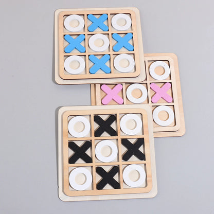 Medinis Kryžiukų-Nuliukų Žaidimas (Tic-Tac-Toe) - Edukacinė Stalo Žaidimas Vaikams