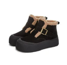 Žieminiai Sniego Batai Moterims  - Natūrali Oda - Šilti su Flisinė Pamušalu