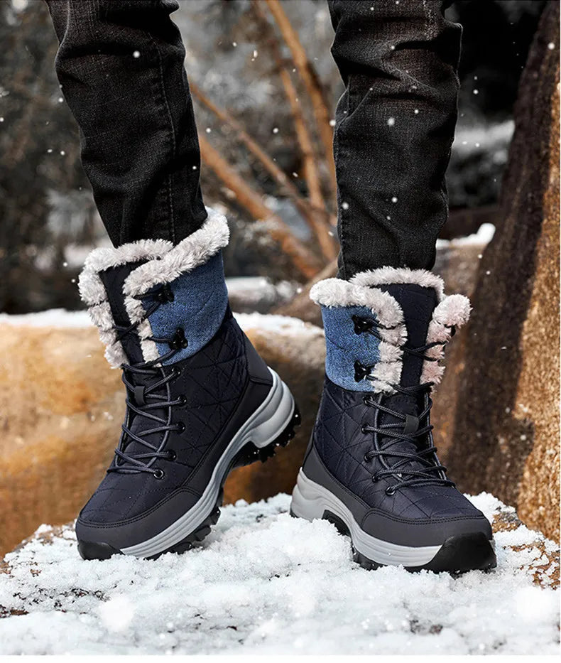 Vyriški Universalūs Žieminiai Batai - Vandeniui Atsparūs Odiniai Combat/Motociklo Batai