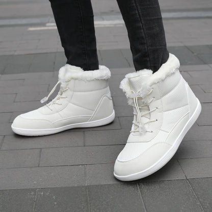 Žieminiai Barefoot Batai Moterims - Šilti Sniego Batai su Pliušu - Vandeniui Atsparūs