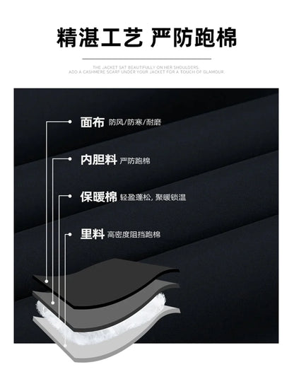 Vyriška Ilga Žieminė Parka Striukė - su Kailiuku ir Gobtuvu