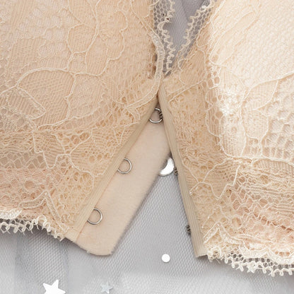Nėrinuota Liemenėlė su Priekyje Užsegimu - Seamless Push-Up Bra