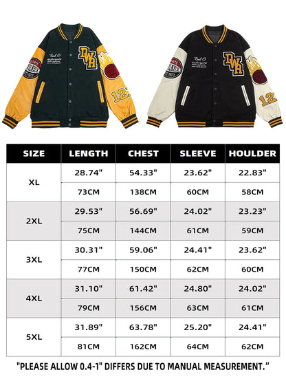 Vyriška Bomber Striukė - Siuvinėta Varsity Motociklininkų Striukė