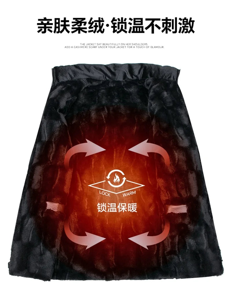 Vyriška Ilga Žieminė Parka Striukė - su Kailiuku ir Gobtuvu