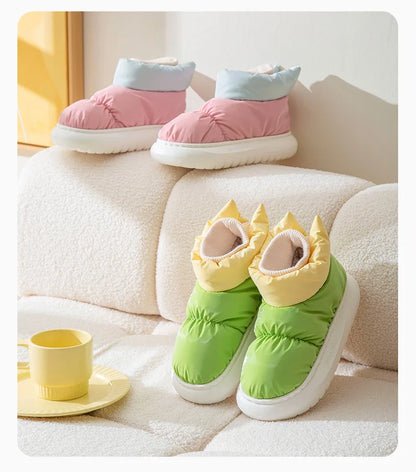 Moteriški Žieminiai Batai - Šilti Sniego Batai su Pūkiniu Pamušalu