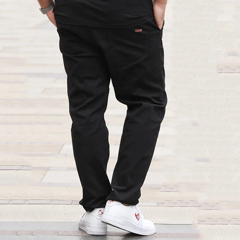 Vyriškos Kelnės - Tiesus Kirpimas Medvilnė - Khaki Juodos