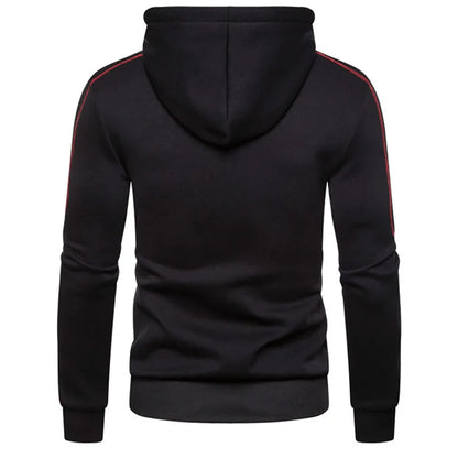 Vyriška Hoodie Striukė su Užtrauktuku - Fleece Džemperis su Gobtuku