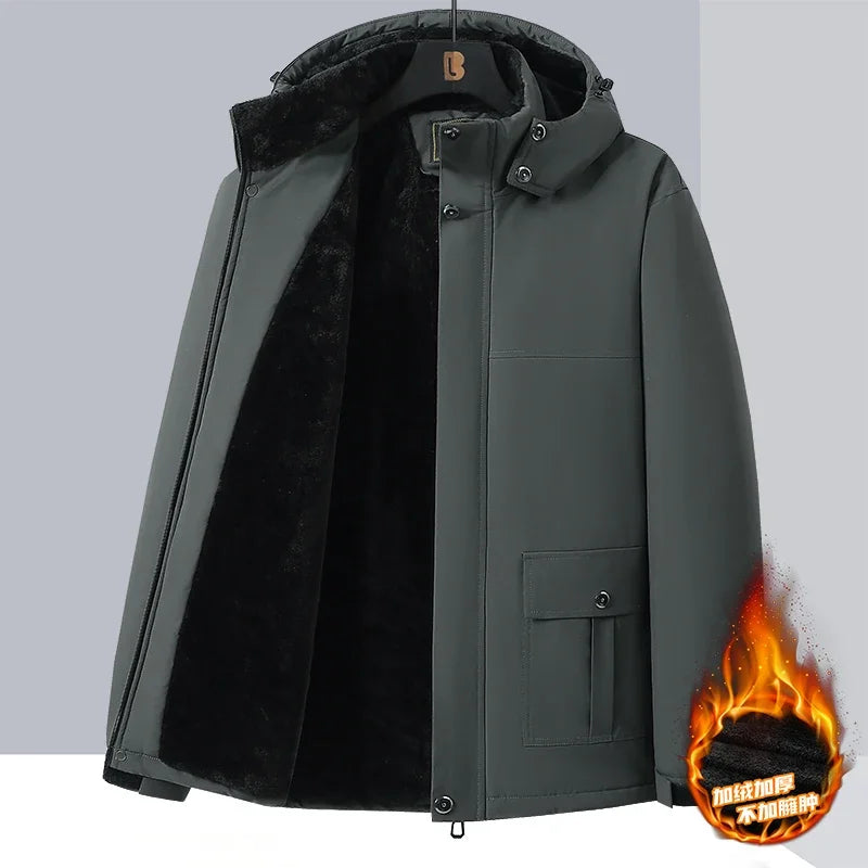 Vyriška Žieminė Striukė  - Vandeniui Atspari su Kailiuku