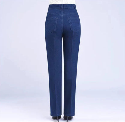 Moteriški  Tiesūs Džinsai - Aukštu Liemeniu Mom Jeans Vintage Stilius