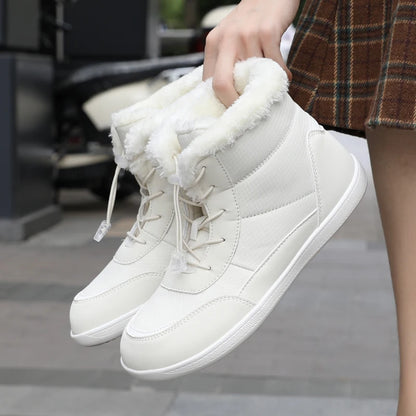 Žieminiai Barefoot Batai Moterims - Šilti Sniego Batai su Pliušu - Vandeniui Atsparūs