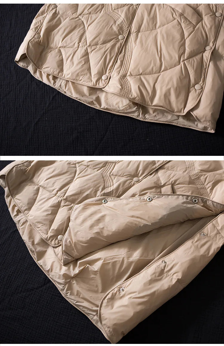 Žieminė Striukė Moterims - 90% Ančių Pūkai - Ultra Lengva -