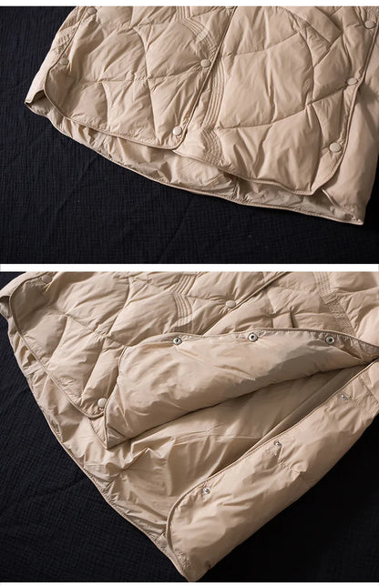 Žieminė Striukė Moterims - 90% Ančių Pūkai - Ultra Lengva -