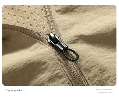 Vyriška Pavasario-Rudens Striukė Didelių Dydžių - Kasdienė Lengva Striukė su Stačia Apykakle