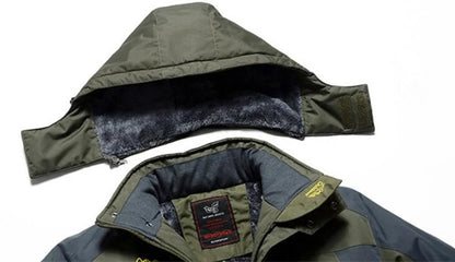 Vyriška Žieminė Striukė Lauko Veikloms - Vandeniui Atspari su Gobtuku