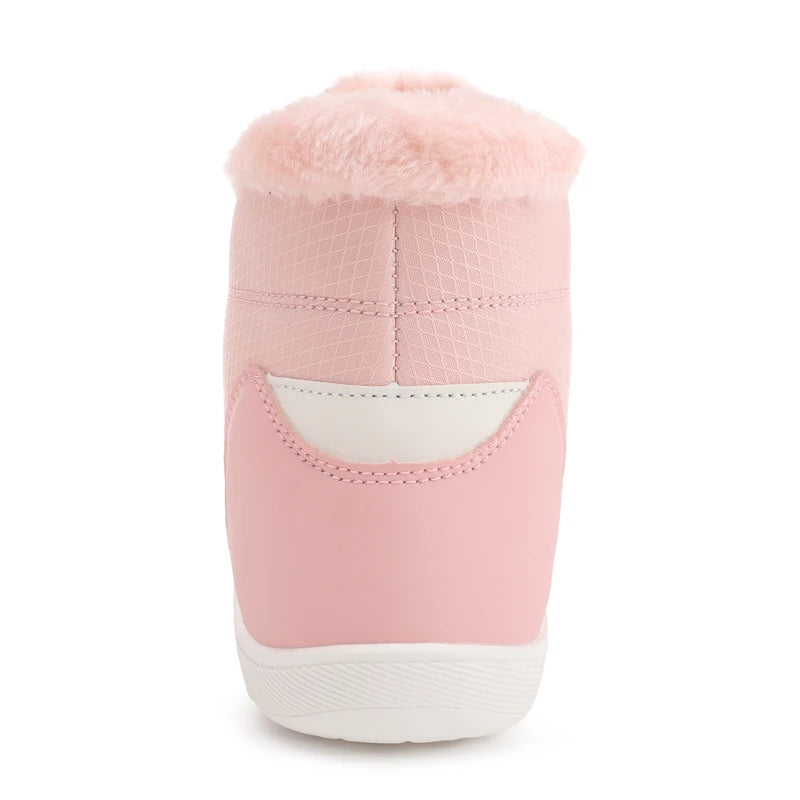 Žieminiai Barefoot Batai Moterims - Šilti Sniego Batai su Pliušu - Vandeniui Atsparūs