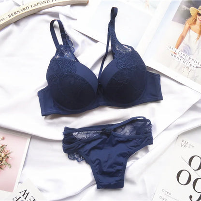 Moterų Seksualus Nėrinių Liemenėlė - Push-Up Bralette Kvėpuojantis Komplektas